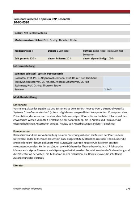 Modulhandbuch Wirtschaftsinformatik | B.Sc. und M.Sc.