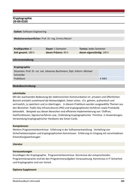 Modulhandbuch Wirtschaftsinformatik | B.Sc. und M.Sc.