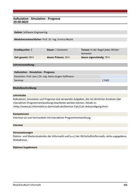 Modulhandbuch Wirtschaftsinformatik | B.Sc. und M.Sc.