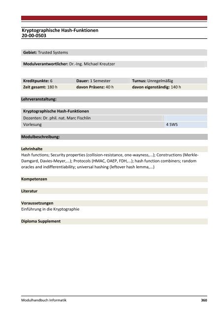 Modulhandbuch Wirtschaftsinformatik | B.Sc. und M.Sc.