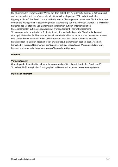 Modulhandbuch Wirtschaftsinformatik | B.Sc. und M.Sc.