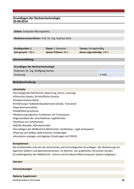 Modulhandbuch Wirtschaftsinformatik | B.Sc. und M.Sc.