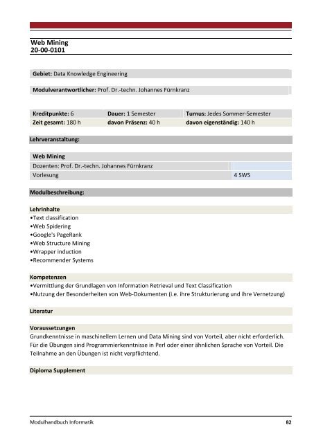 Modulhandbuch Wirtschaftsinformatik | B.Sc. und M.Sc.