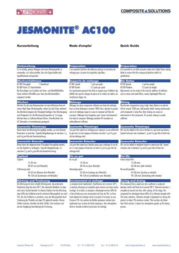 Jesmonite AC100 Quick Guide