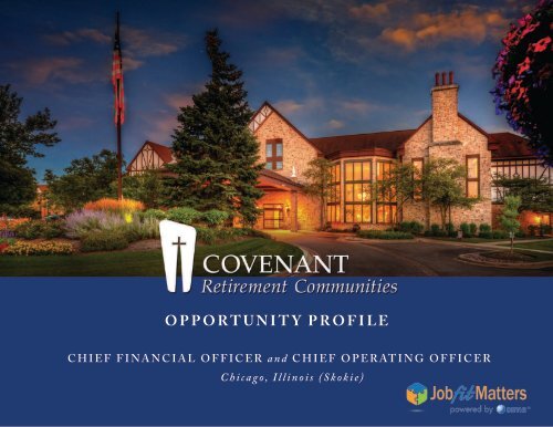 Covenant Retirement Communities CFO and CEO Search Opportunity Profile