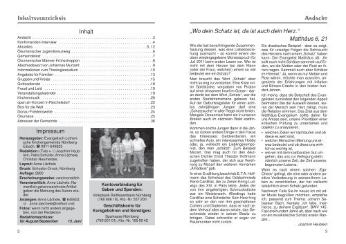 Evangelischer Gemeindebote Eibach Juni / Juli 2011