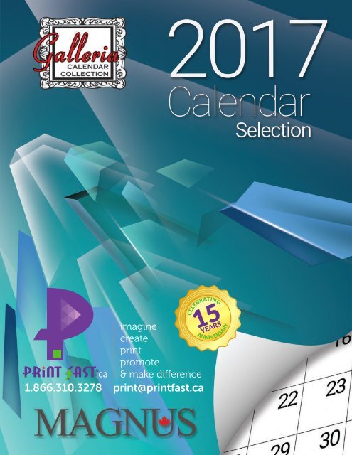 Print Fast 2017 Wall Calendar Catalogue