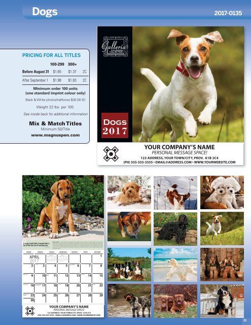 Print Fast 2017 Wall Calendar Catalogue