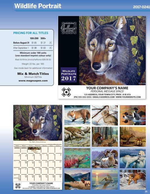 Print Fast 2017 Wall Calendar Catalogue