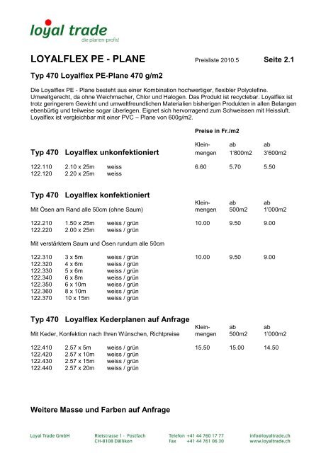 PLANE - Loyal Trade GmbH