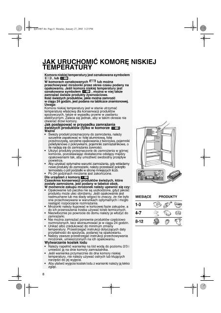 KitchenAid CP1015 B - Refrigerator - CP1015 B - Refrigerator PL (853954610000) Mode d'emploi