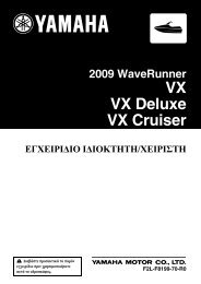 Yamaha VX - 2009 - Manuale d'Istruzioni GR
