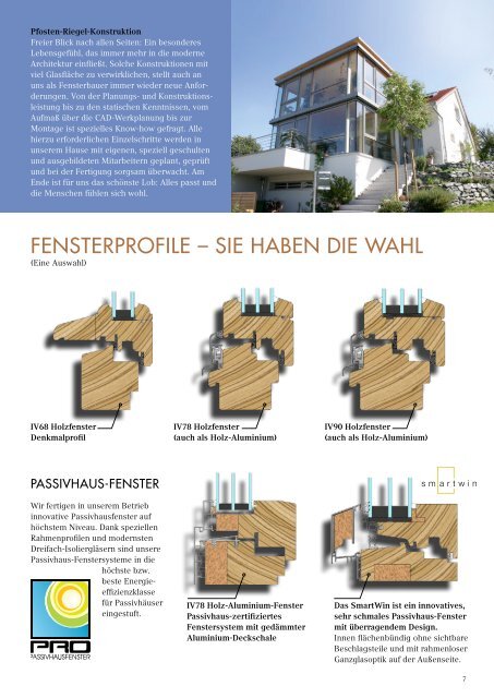 Broschüre "Fenster in Holz" (PDF, 1,6 MB - Schreinerei Koch Otzberg