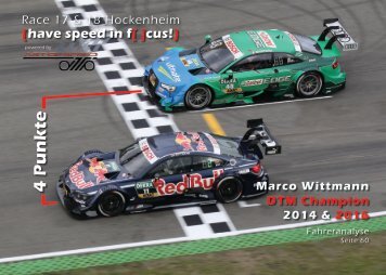 {have speed in f[ ]cus !} DTM 2016 Rennen 17 und 18 Hockenheimring
