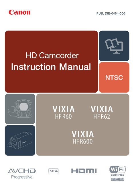 Canon VIXIA HF R60 User Manual - Page 1 of 306 ...
