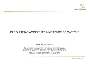 Is counting accidents a measure of safety?