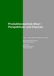 Produktionsschule Steyr: Perspektiven und Chancen