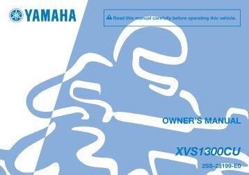 Yamaha XVS1300CU - 2014 - Manuale d'Istruzioni English