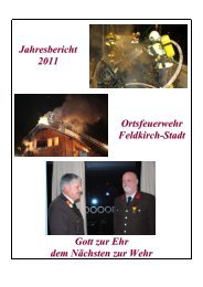 Jahresbericht 2011 der Ortsfeuerwehr Feldkirch - Feuerwehr ...