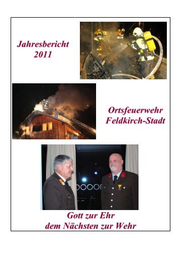 Jahresbericht 2011 der Ortsfeuerwehr Feldkirch - Feuerwehr ...