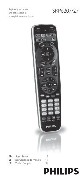 Philips Perfect replacement Universal remote control - User manual - ENG