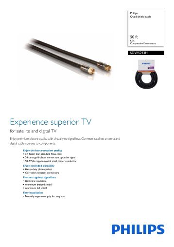 Philips Quad shield cable - Leaflet - AEN