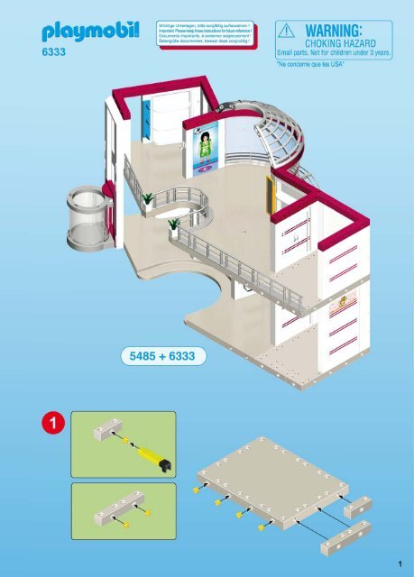 Playmobil 6333 Extension for Furnished Shopping Mall (5485) - Extension for  Furnished Shopping Mall (5485)