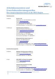 Arbeitslosenzentren und Erwerbslosenberatungsstellen Ihre