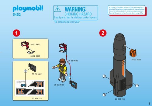 Playmobil 5452 - Instruzioni di Montaggio Playmobil 5452