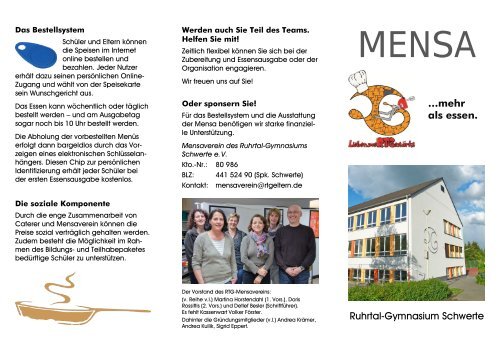 Ruhrtal-Gymnasium Schwerte …mehr als essen.