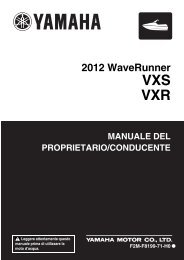 Yamaha VXS - 2012 - Manuale d'Istruzioni Italiano
