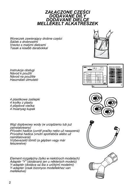 KitchenAid HDW 7000/PRO BK - Washing machine - HDW 7000/PRO BK - Washing machine HU (858311801000) Installazione