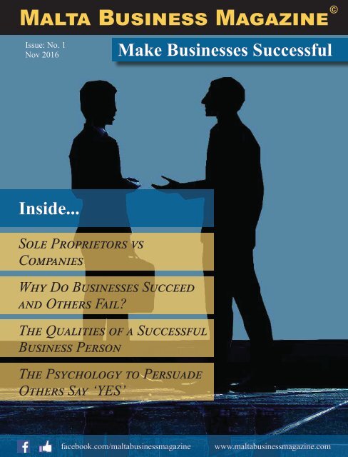 Malta Business Magazine - Issue 01