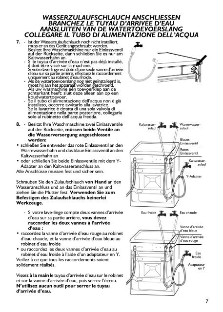 KitchenAid PURE 1471 BL - Washing machine - PURE 1471 BL - Washing machine NL (859200020010) Installazione