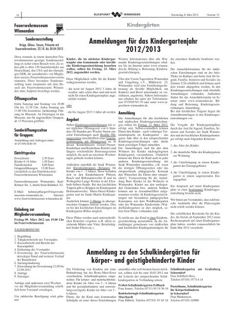 Blickpunkt Ausgabe 10-2012.pdf - Stadt Winnenden