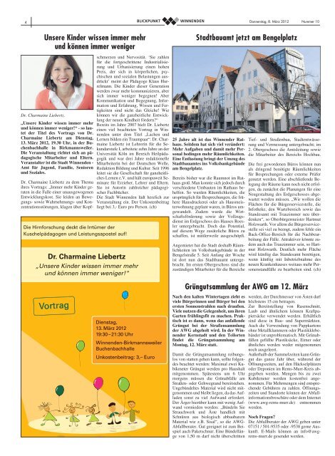 Blickpunkt Ausgabe 10-2012.pdf - Stadt Winnenden