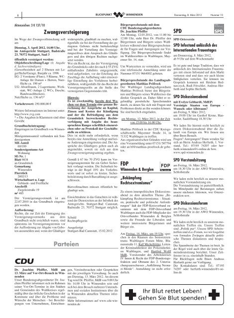 Blickpunkt Ausgabe 10-2012.pdf - Stadt Winnenden