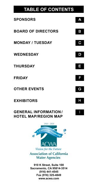 ExHIbITors - ACWA