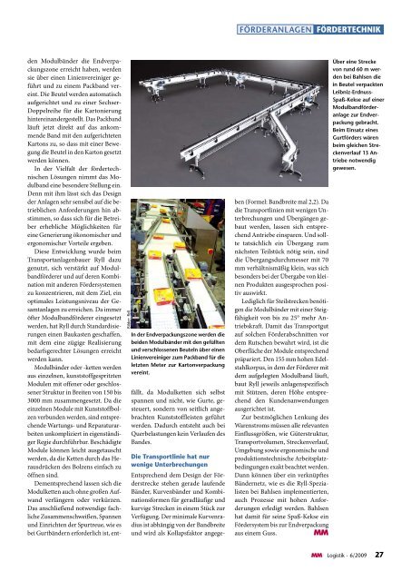 Stückgut sicher vereinzeln - MM Logistik - Vogel Business Media