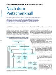 Physiotherapie nach Achillessehnenruptur - FOMT