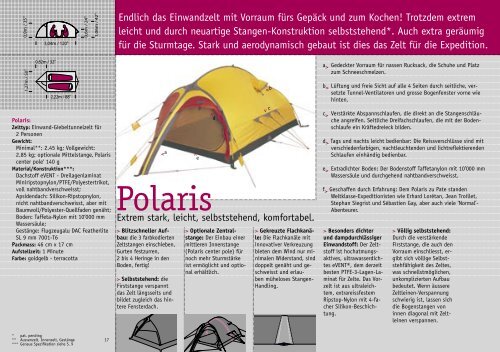 Polaris: das superleichte, superstarke und ... - Exped.com exped