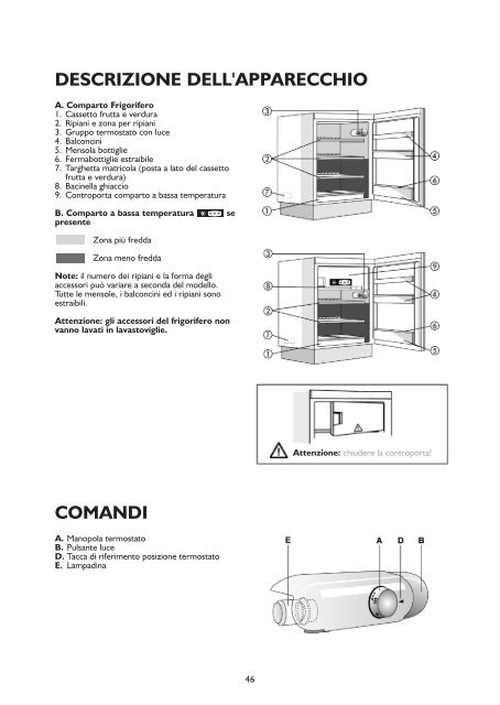 KitchenAid URI 1441/A+ - Refrigerator - URI 1441/A+ - Refrigerator IT (855043201300) Mode d'emploi