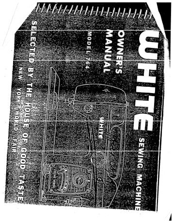 Singer W764 - English - User Manual