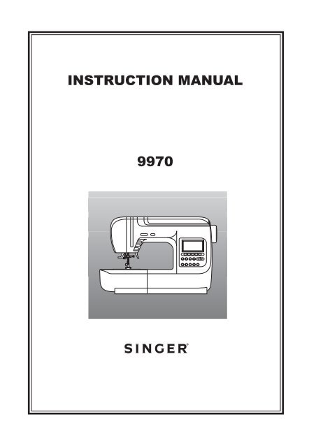 Singer 9970 - English - User Manual