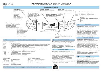 KitchenAid JT 358 WH - Microwave - JT 358 WH - Microwave BG (858735899290) Guide de consultation rapide