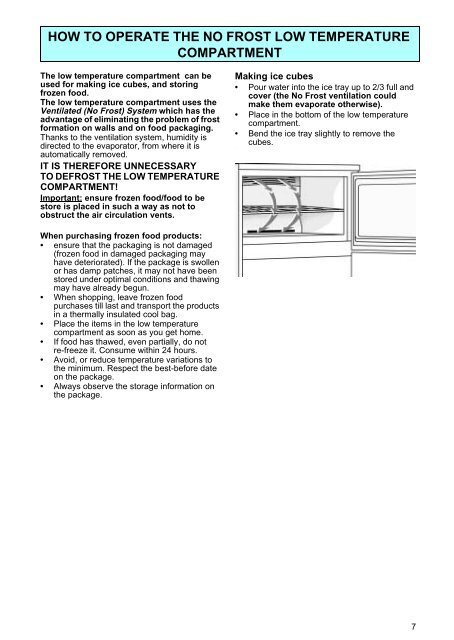 KitchenAid RF 46-B - Fridge/freezer combination - RF 46-B - Fridge/freezer combination EN (853963693000) Istruzioni per l'Uso