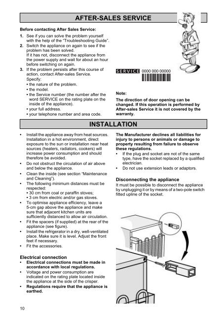 KitchenAid RF 46-B - Fridge/freezer combination - RF 46-B - Fridge/freezer combination EN (853963693000) Istruzioni per l'Uso