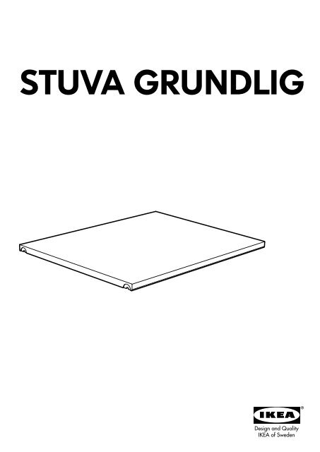 Ikea STUVA / F&Ouml;LJA - S89180601 - Assembly instructions