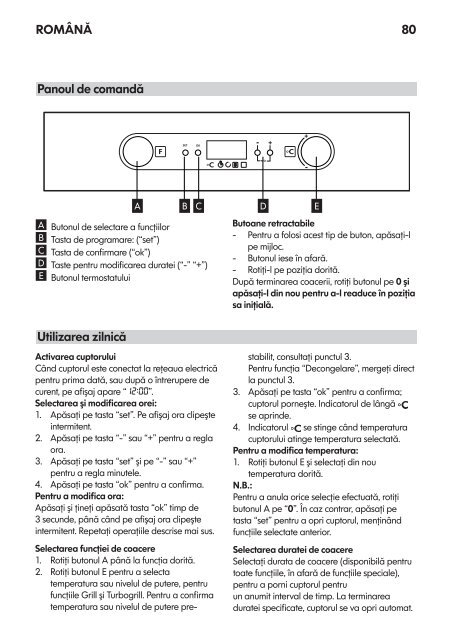 KitchenAid OVN 908 W - Oven - OVN 908 W - Oven CS (857911701010) Scheda programmi