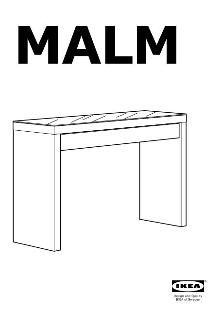 Ikea MALM - 10203610 - Assembly instructions